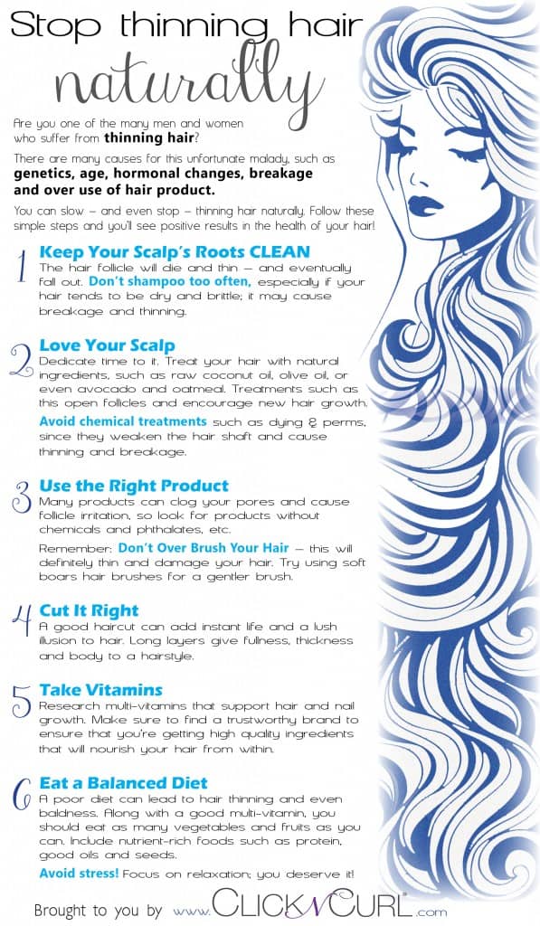 stop thinning hair naturally
