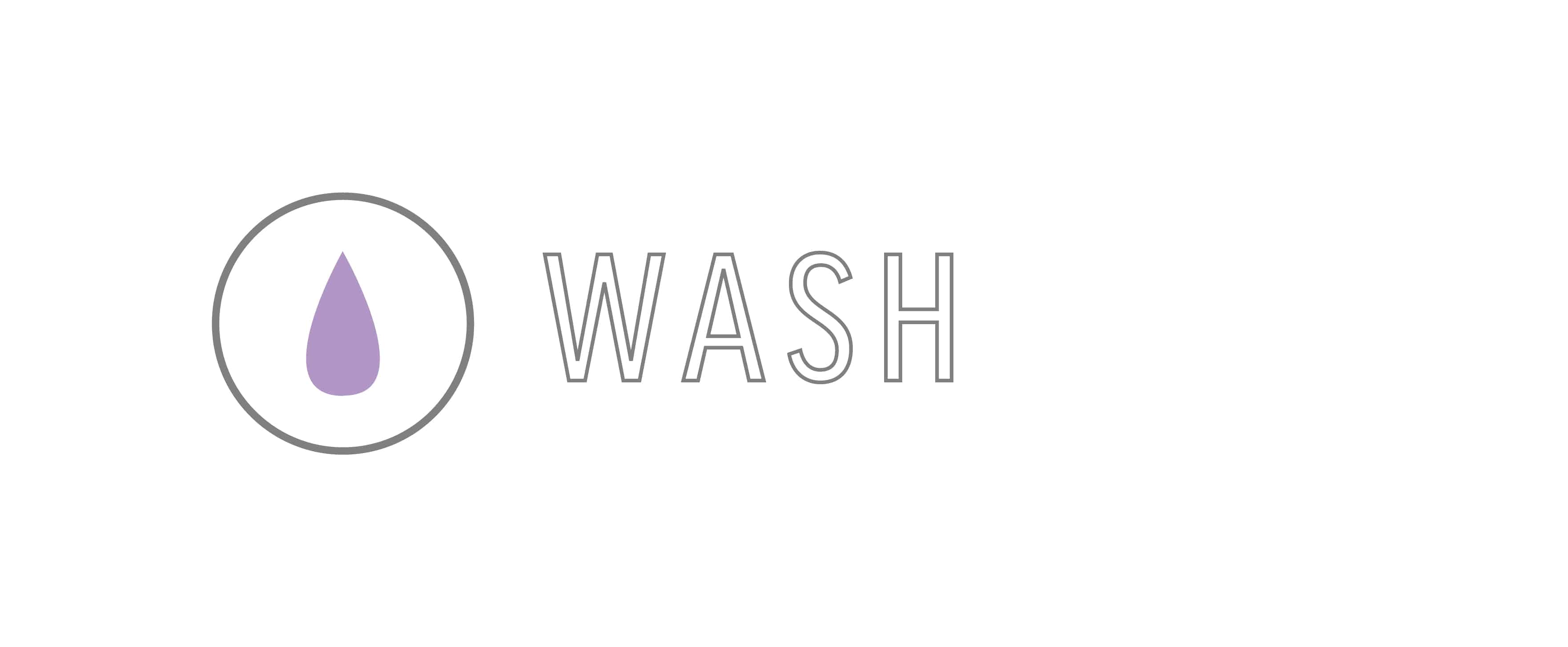 "Wash" Graphic used for Hair Goals for 50 years old blog post