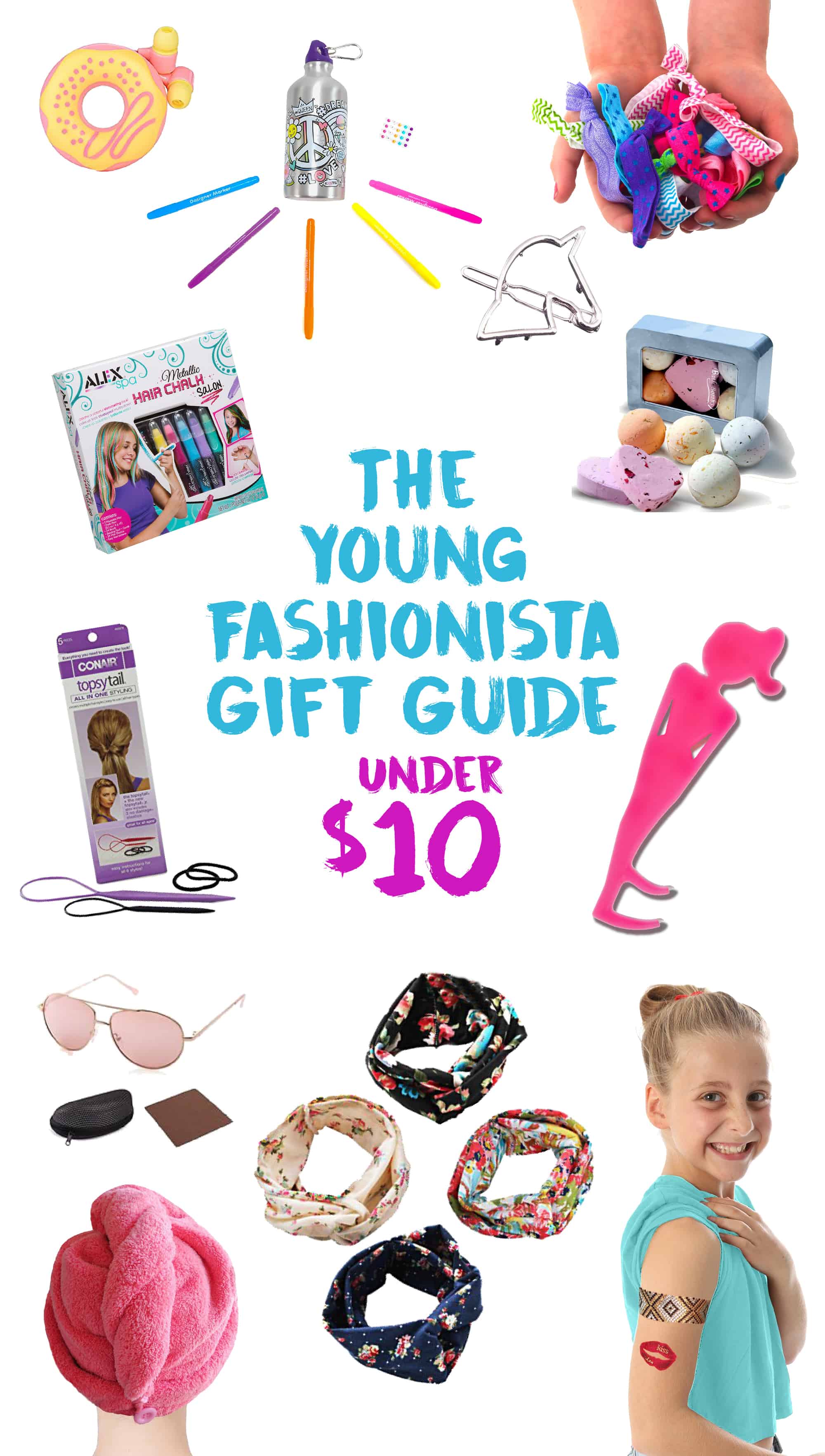 Graphic for "The Young Fashionista Gift Guide Under $10"