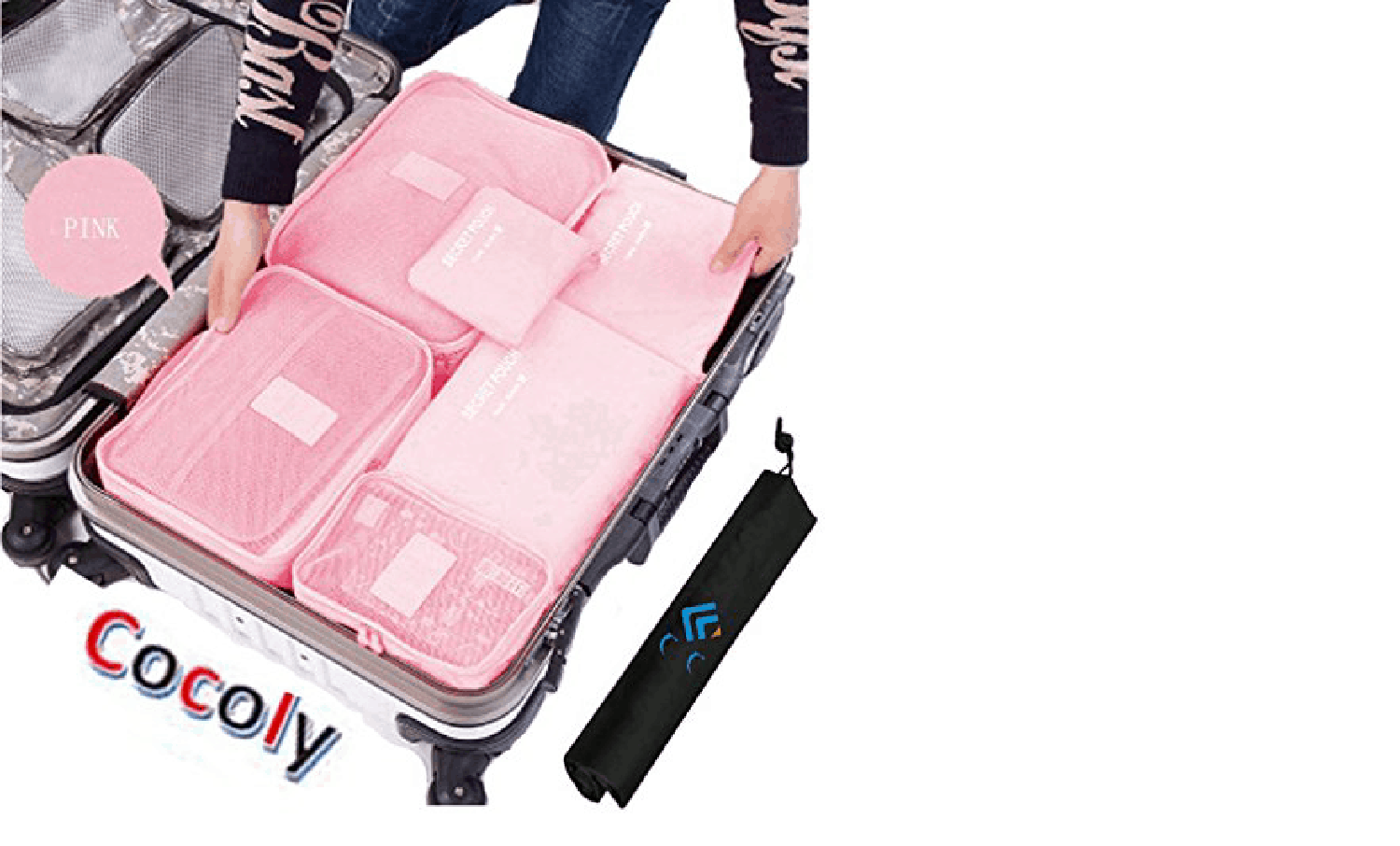 Cocoly Pink Packing Compartments