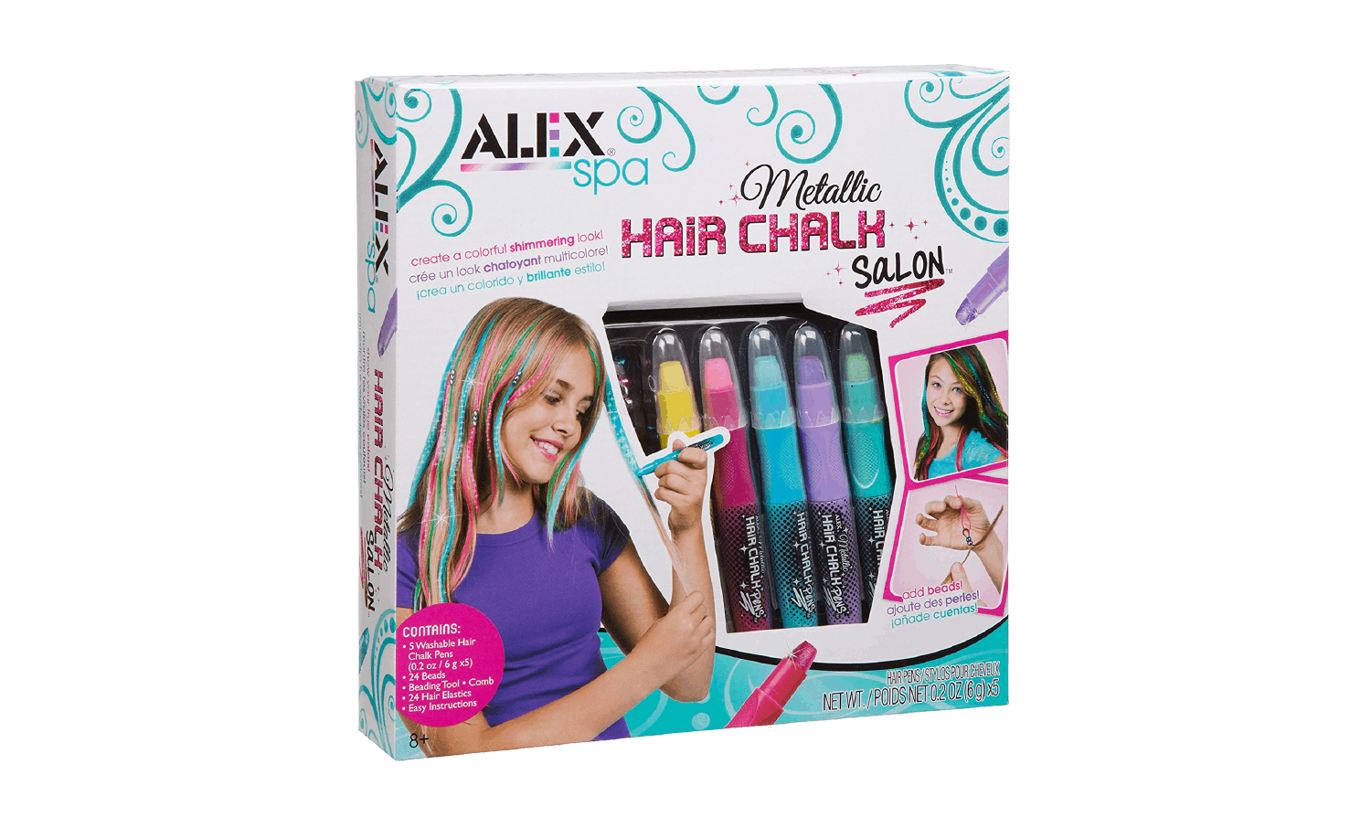 ALEXspa Metallic Hair Chalk Salon