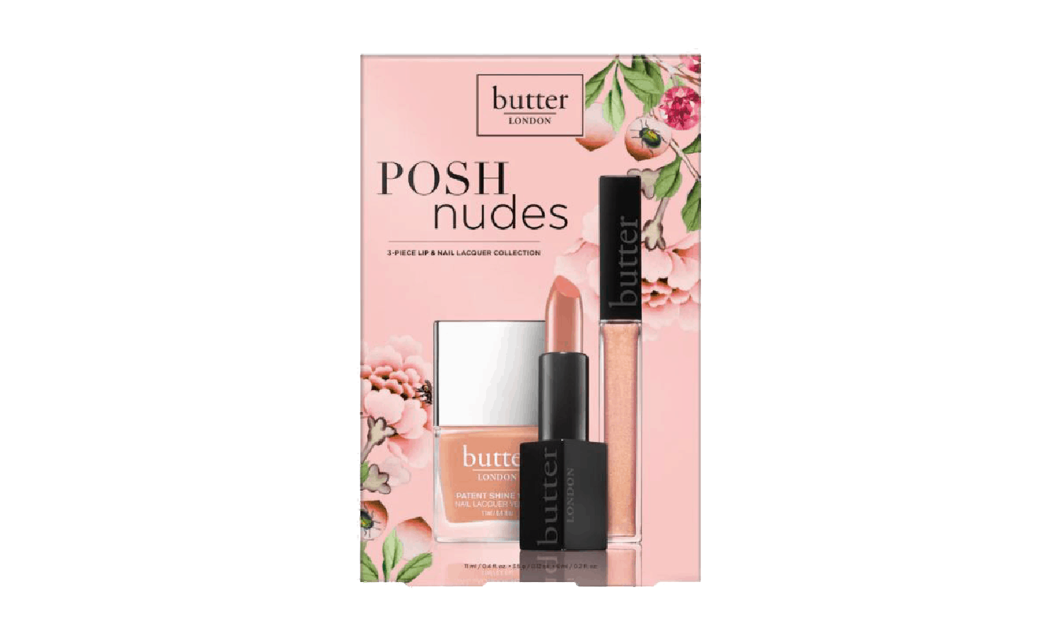 Butter Posh Nudes 3-piece Lip and Nail Collection