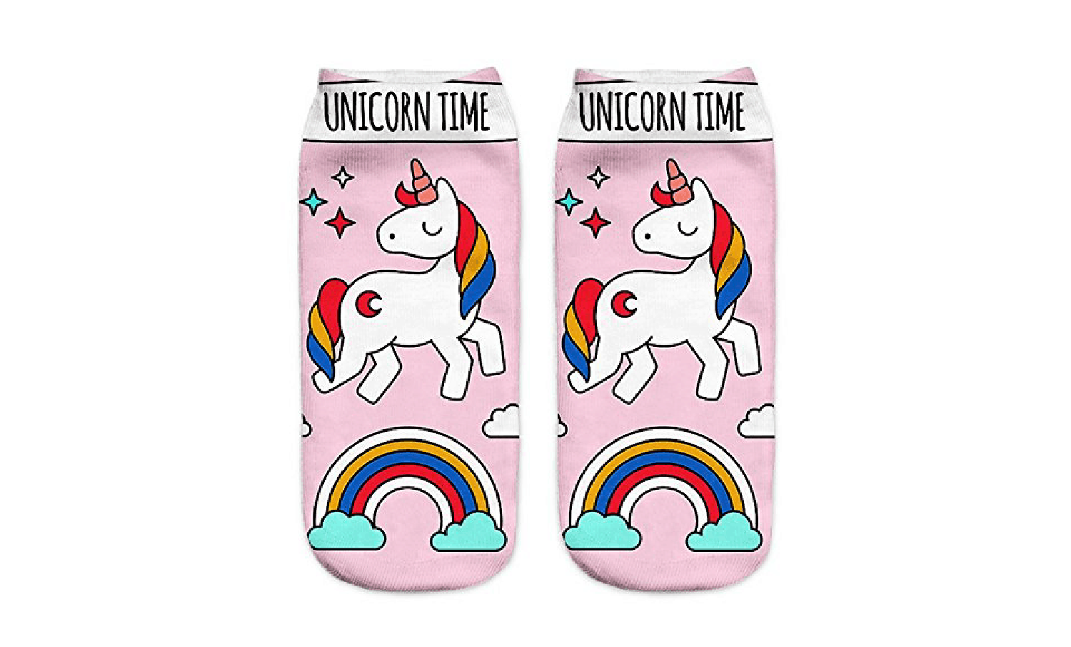 Unicorn Time Colorful Socks