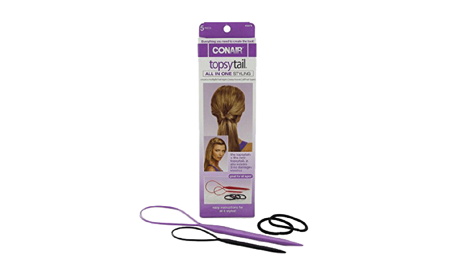 TopsyTail All in One Styling tool and hairbands